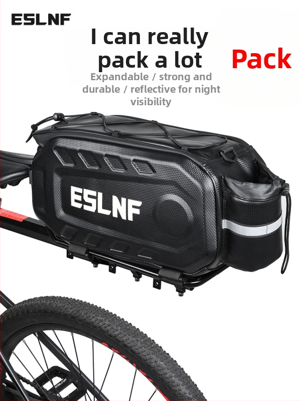 Eslnf Taška na bicykel, 17L objem, pevný kryt, vodotesná zadná taška pre cestné a horské bicykle