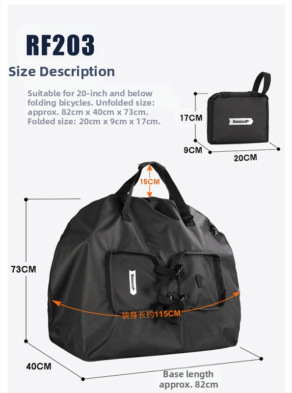 Rhino.Stroll skladacia taška na bicykel – Polyester, Pôvod: Čína, Kategória: Taška na bicykel
