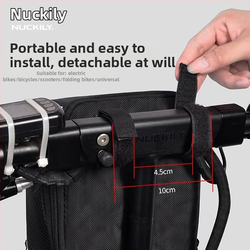 NUCKILY PL09 6L Polyester Vodeodolný Predný Vak na Bicykel s Univerzálnym Uchytením