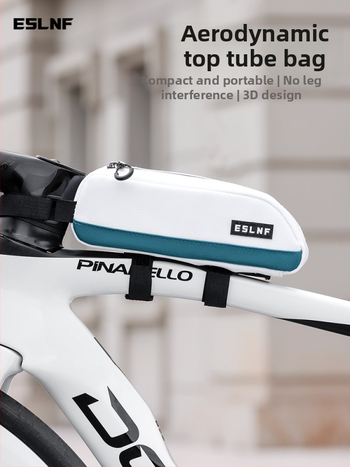 Taška na bicykel - pre prednú nosnú tyč/horú trubicu na uskladnenie, model ESLNF-075, kapacita 0.6L, materiál 900D nylonový kompozit + polyester, značka Eslnf/islano