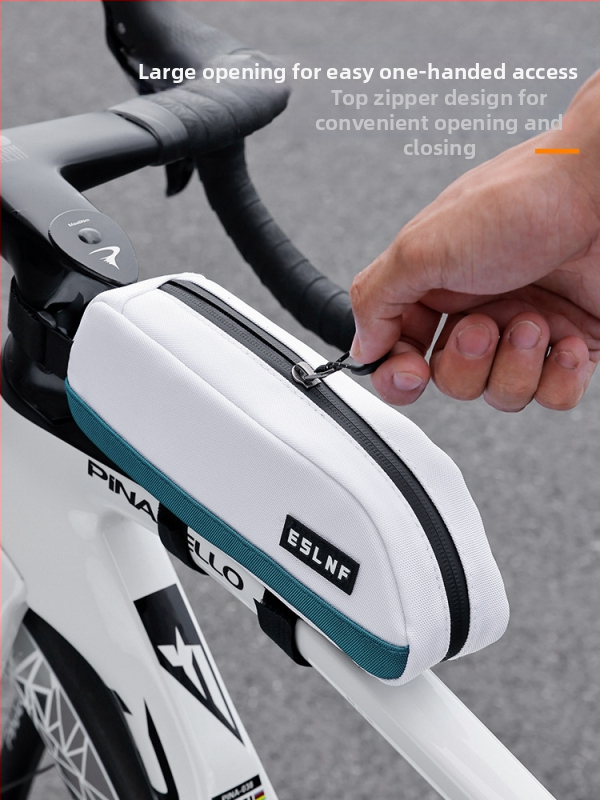 Taška na bicykel - pre prednú nosnú tyč/horú trubicu na uskladnenie, model ESLNF-075, kapacita 0.6L, materiál 900D nylonový kompozit + polyester, značka Eslnf/islano