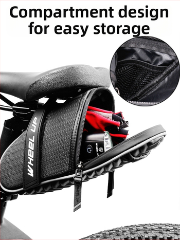 Cyklistická zadná taška na náradie, 1 L, polyester, model Cushion Tail Bag, vhodná pre cestné a horské bicykle