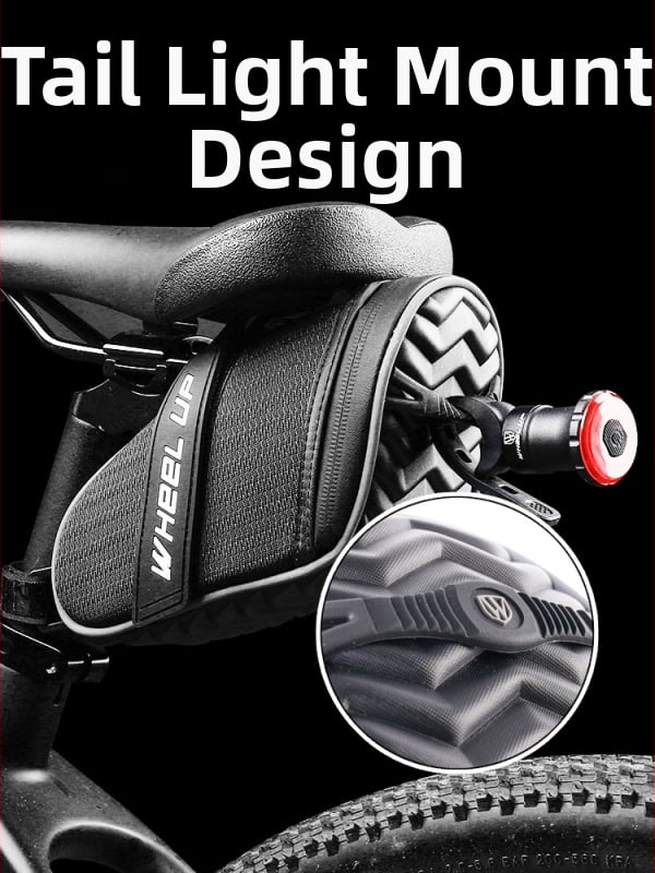 Cyklistická zadná taška na náradie, 1 L, polyester, model Cushion Tail Bag, vhodná pre cestné a horské bicykle