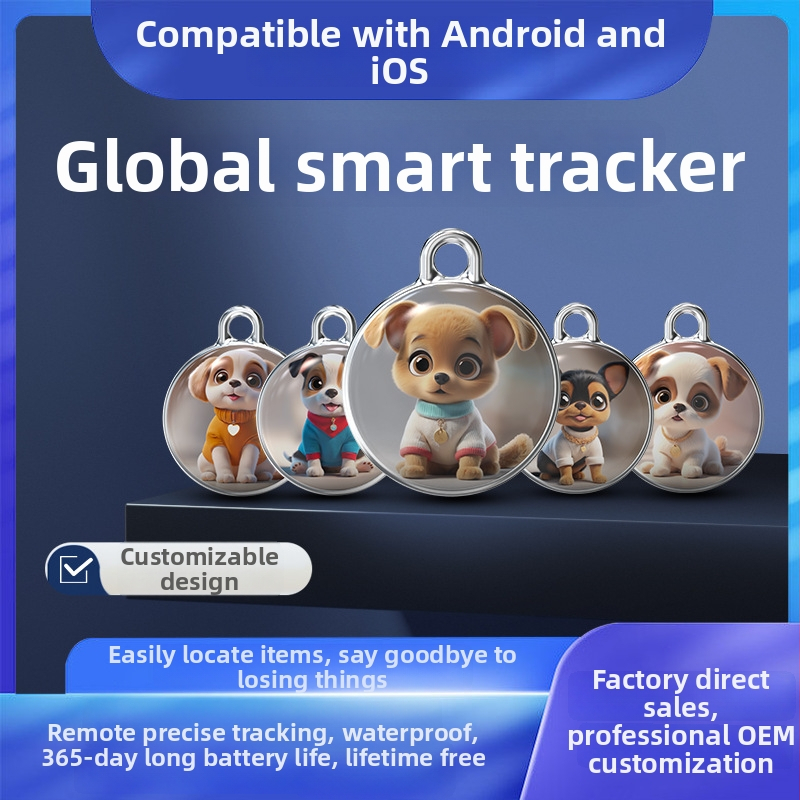 Bluetooth GPS sekimo įrenginys dviratininkams, vyresniems ir namų gyvūnams — ABS korpusas, sveria 8 g, suderinamas su Android ir iOS, Bluetooth sąsaja