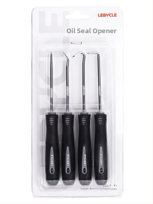 Lebycle erilise kujuga konksitööriist esikahvli hoolduseks – õli tihendi, laagri ja tihendi rõnga demontaaž