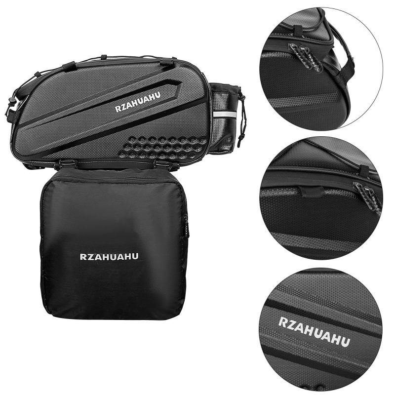 RZ Hátsó kerékpár pannier táska, 14L kapacitás, PU bőr, modell 367-2, vízálló