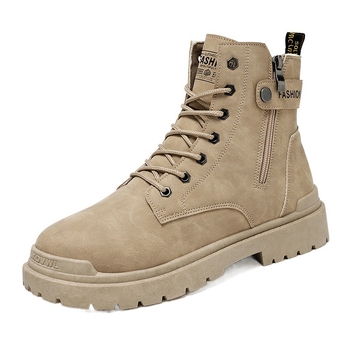 Martin bakancs férfiaknak | Középmagas PU felsőrész, gumi talp, kerek orr, légáteresztő