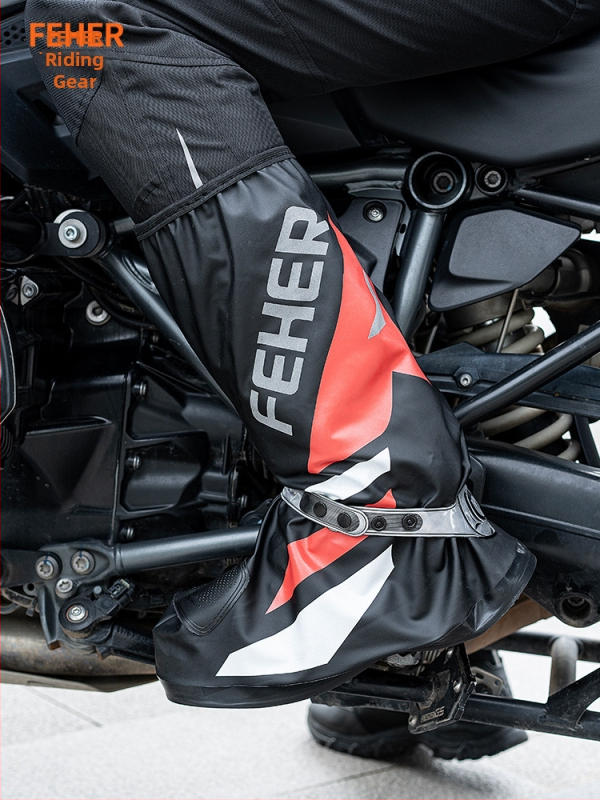 Feher Nepremokavé motocyklové topánky a kryty na topánky, protišmykové dažďové topánky, unisex