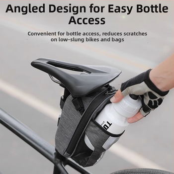 Taška na zadné koleso bicykla s kapacitou 1,5 l, vodeodolná, s vnútornou výstelkou, Snowflake Dragon Dance Cloth materiál