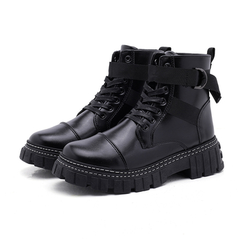 Férfi Martin bakancsok, magas szárú, vízálló mikroszálas felső rész, gumitalp