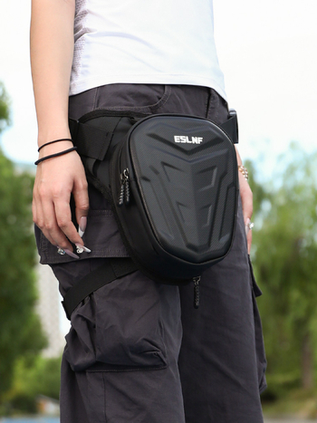 Motorkerékpár/bicikli derék- és lábszár táska EVA merev héjjal, vízálló, nagy kapacitású; Anyag: EVA+PU; Modell: 2; Márka: Linding