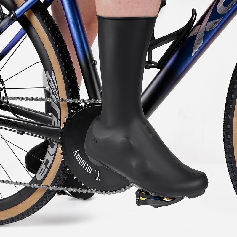 T.mummy велосипедни покривки за обувки, силикон, водоустойчиви, топли и ветроустойчиви, антихлъзгащи