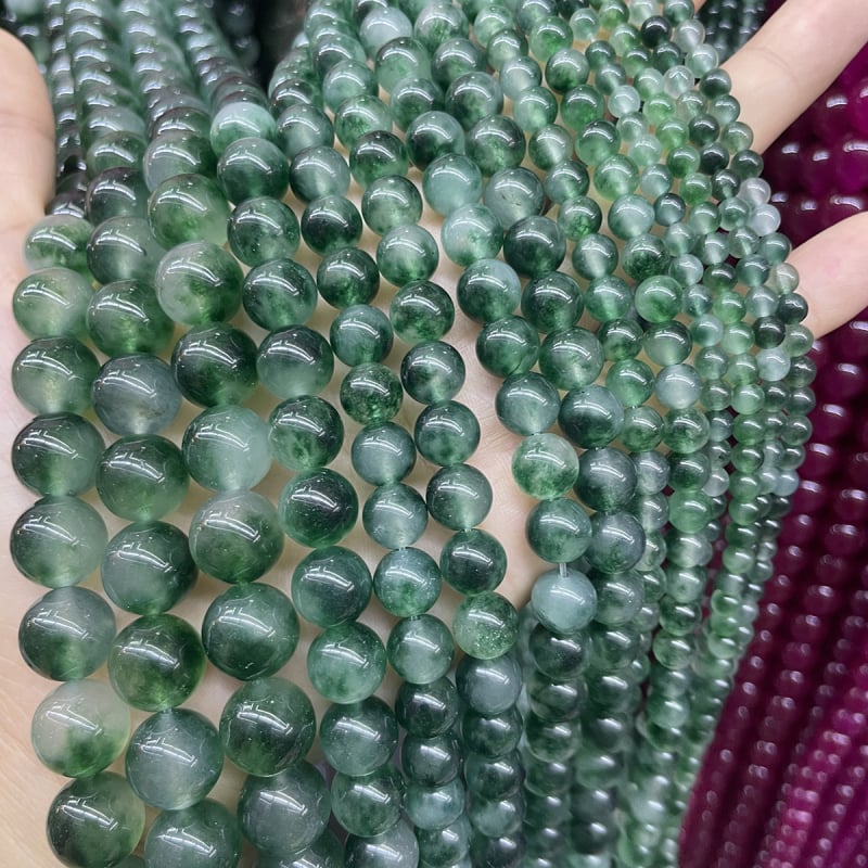 Kalcedonijske kugličaste perle, labave perle, vrhunski stil; Podrijetlo: Yiwu; Materijal: kalcedon; Obrada: rezanje brušenje poliranje