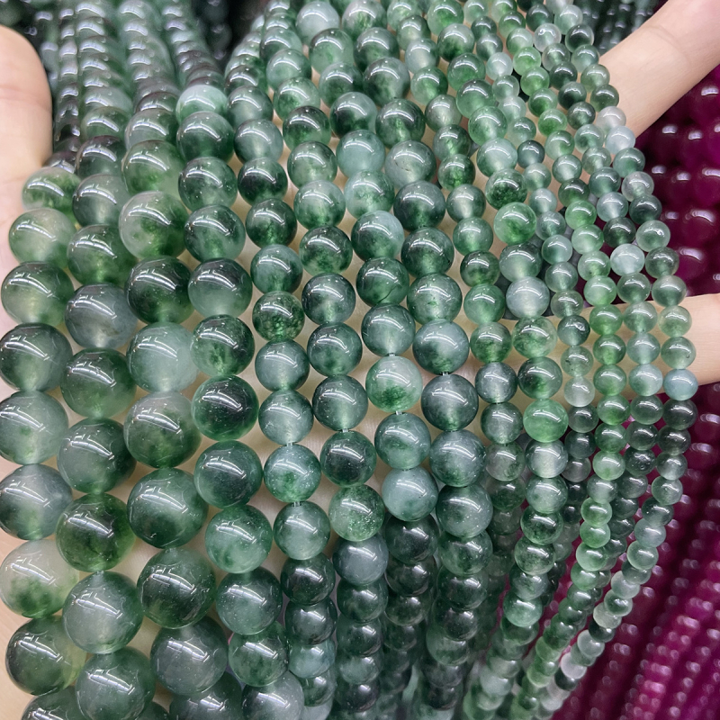 Kalcedonijske kugličaste perle, labave perle, vrhunski stil; Podrijetlo: Yiwu; Materijal: kalcedon; Obrada: rezanje brušenje poliranje