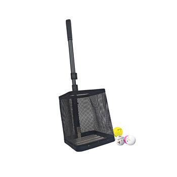 Подбирач на голф топки с издърпваща алуминиева конструкция за тренировки с няколко топки