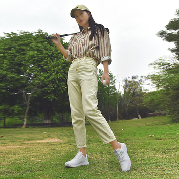 Unisex golfa kurpes ar fiksētām spicēm, ūdensnecaurlaidīgas, elpojošas, pretslīdoša zole