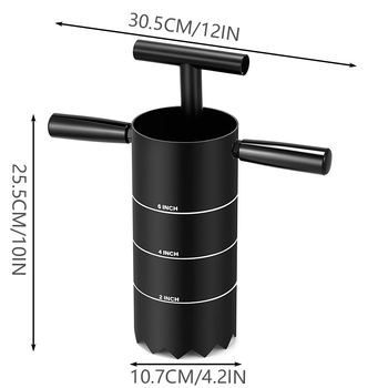 Преносим резач за дупки в голф чаши с разглобяема дръжка, стоманена конструкция, възможност за печат на лого, персонализация