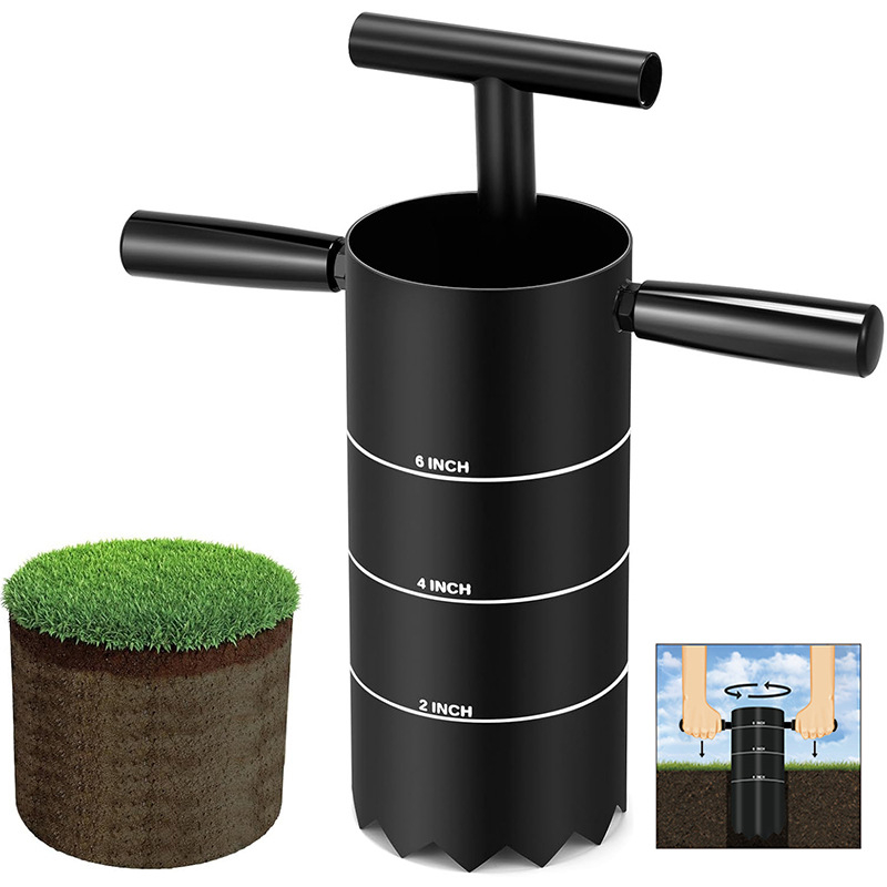 Преносим резач за дупки в голф чаши с разглобяема дръжка, стоманена конструкция, възможност за печат на лого, персонализация