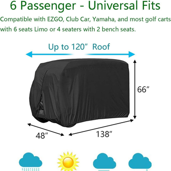 Navlaka za golf kolica za vanjsku upotrebu – Oxford tkanina, Jun hengyi, prilagodljivo