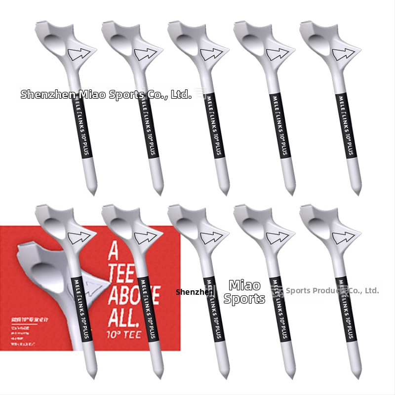 GVOVLVF Golf Ball Tee – 10-градусов наклонен дизайн, пластмасов аксесоар за голф