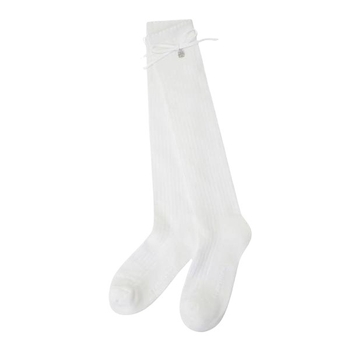 Голф чорапи, удебелени и топли с текстура на кърпа, дължина 38 см, дизайн с панделка, бамбукови влакна, полипропиленово съдържание, за голф