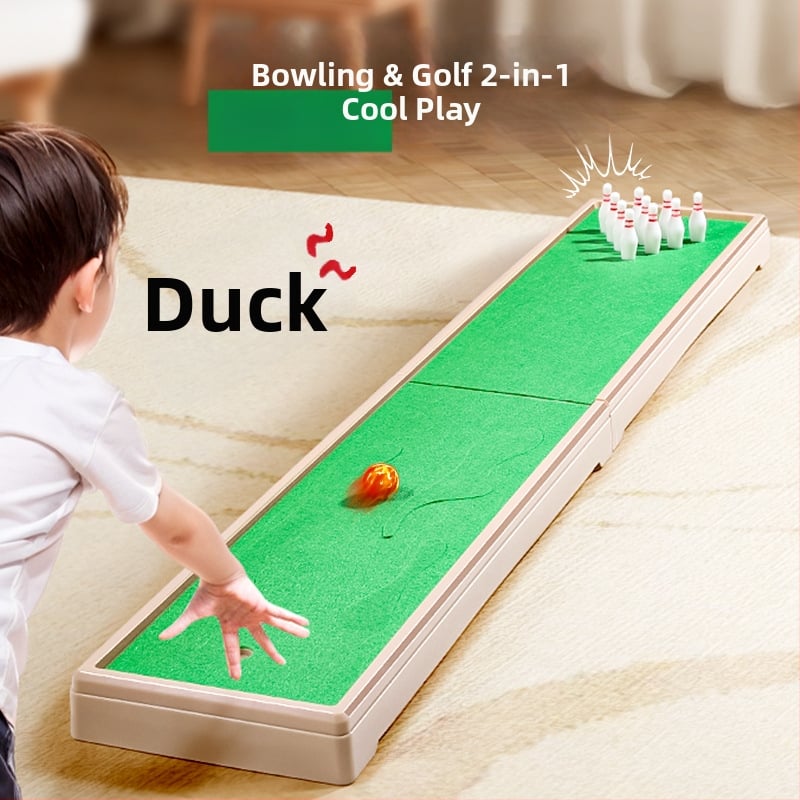 Lili plastikust laua mäng lastele – kaks ühes bouling ja mini-golf, vanus 4–6 aastat, 3C sertifikaat 2021012202394102