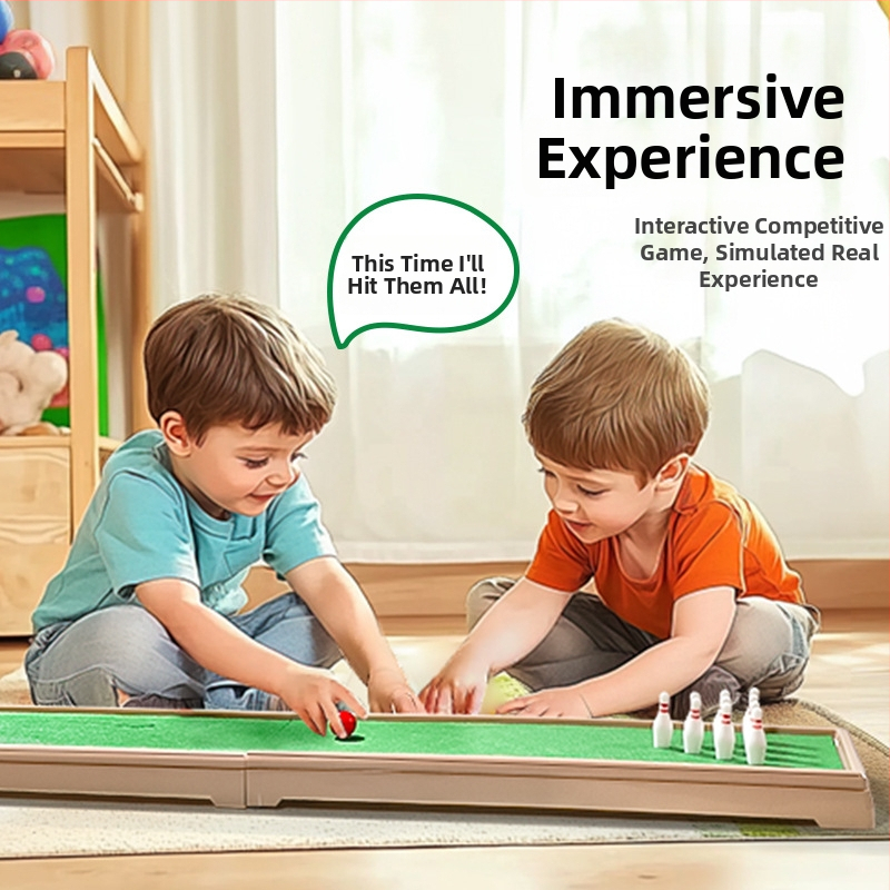 Lili plastikust laua mäng lastele – kaks ühes bouling ja mini-golf, vanus 4–6 aastat, 3C sertifikaat 2021012202394102