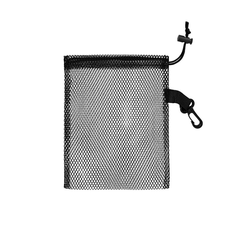 Πολυεστερική διχτυωτή τσάντα με κορδόνι για αποθήκευση κοχυλιών — Peng Huiming, στυλ Bundle Pocket, εκτύπωση silk screen, λογότυπο τυπωμένο