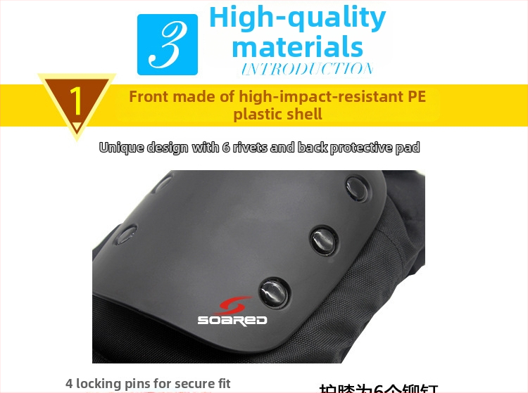 SOARED ceļgalu un elkoņu aizsargi – EVA, universāla lietošana, 50 gab.