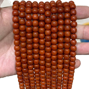 Perle od starinskog stila crveni ahat, južni crveni ahat, veličine 7×7,5 mm, 9×10 mm i 12×13 mm, slobodne perle za DIY izradu nakita
