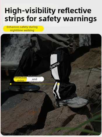 Ūdensizturīgi Taslana kāju pārsegi ārējiem pārgājieniem un alpīnisma — aizsardzība pret smiltīm tuksnesī, universāls, pielāgojams