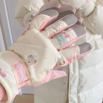 Ски ръкавици за жени, полиестер, универсална възрастова група, на склад