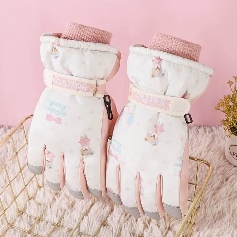 Ски ръкавици за жени, полиестер, универсална възрастова група, на склад