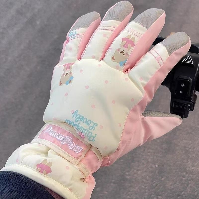 Ски ръкавици за жени, полиестер, универсална възрастова група, на склад