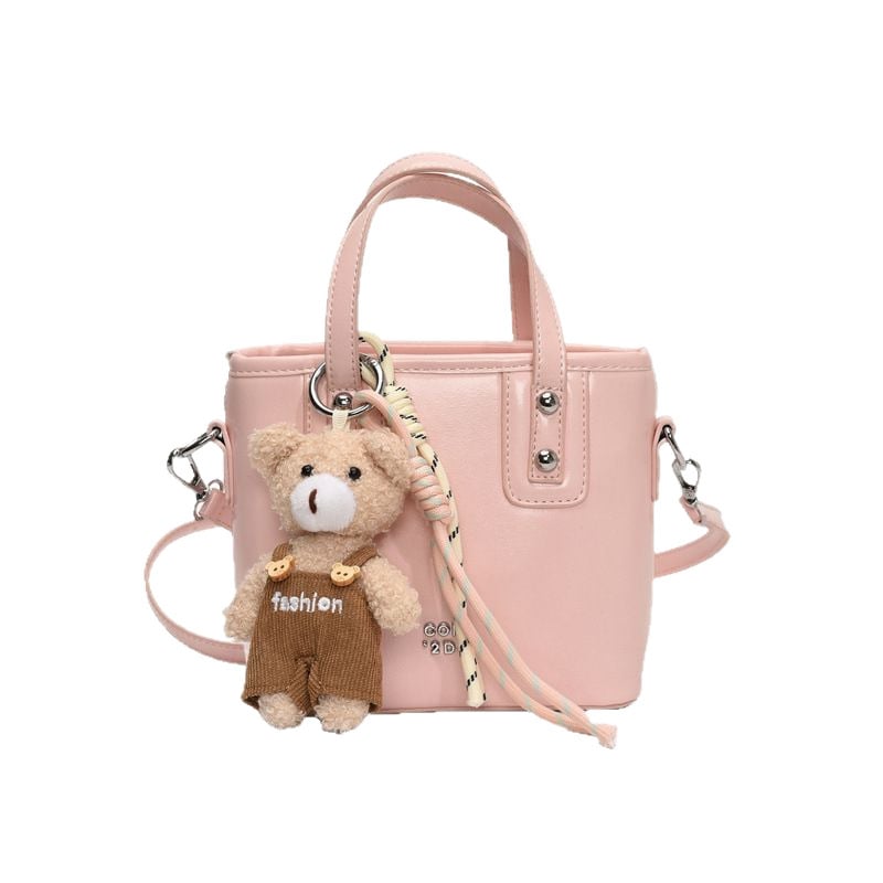 Geantă bucket pentru femei, material PU, formă orizontală pătrată, închidere cu fermoar, căptușeală poliester, buzunar interior pentru telefon
