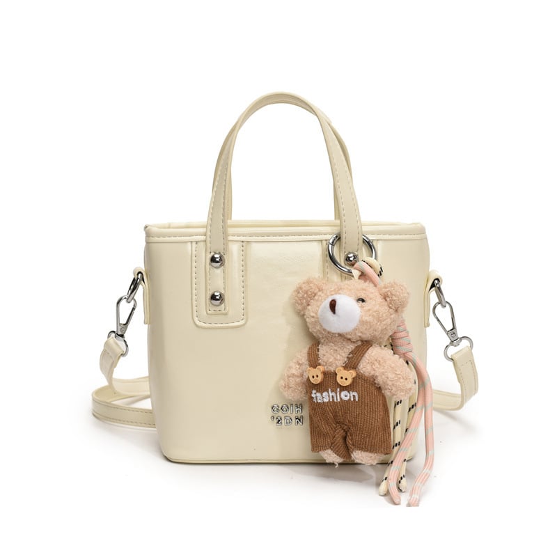 Geantă bucket pentru femei, material PU, formă orizontală pătrată, închidere cu fermoar, căptușeală poliester, buzunar interior pentru telefon