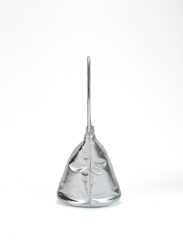 PU kožna bucket torba s metalnom lancem, otvor na vrhu, poliester podstava, svakodnevna torba preko ramena – ljeto 2024