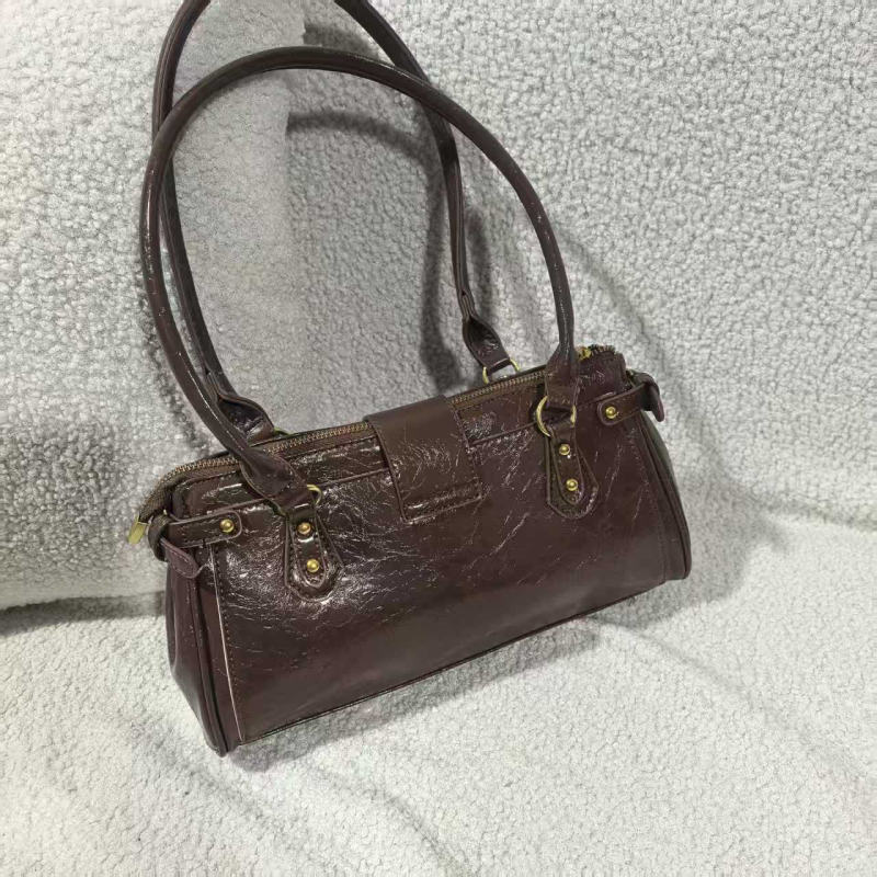 Boston-stil tote torba sa zatvaračem, poliester podstava, vodoravnog kvadratnog oblika, unutarnja patch džep, svakodnevna upotreba