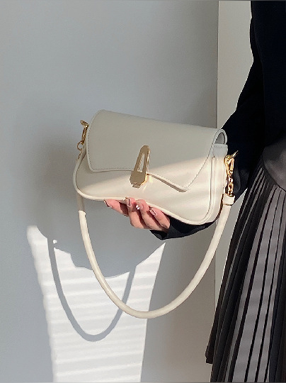 PU crossbody torba, gradski stil, četvrtast oblik, zatvaranje kapom, bez podstave, unutarnji džep s zipom