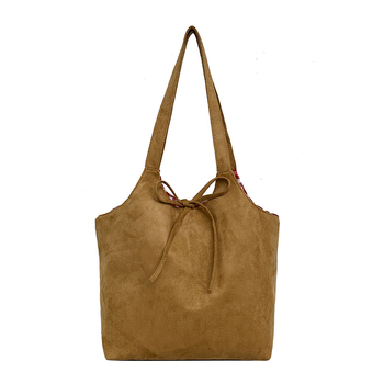 Tote torba, gradska jednostavnost, PU materijal, horizontalni kvadratni oblik, zatvarač, džep za mobitel, podstava od poliestera