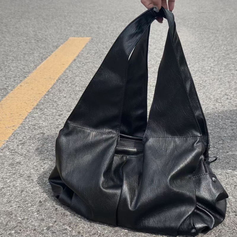 PU naha tote kott Ameerika retro stiilis, suur maht, tõmblukuga suletus, sisemine tõmblukuga tasku, polüester vooder, üks õlarihm