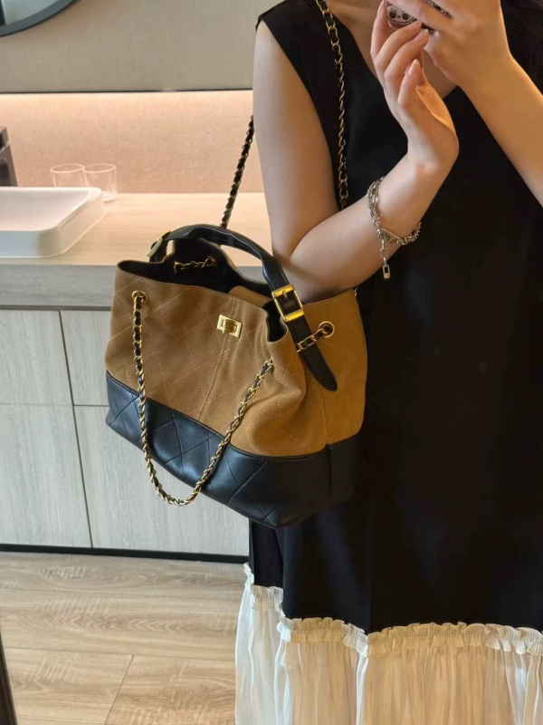 PU bucket bag, gradski minimalistički stil, skriveni džep sa zipom i dvostruke naramenice