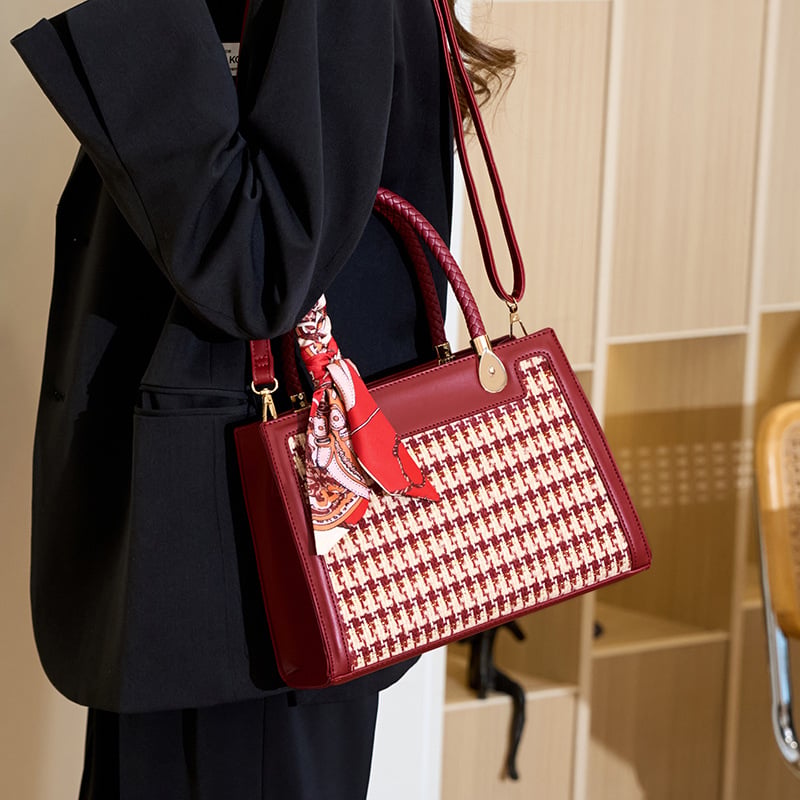 Geantă Annmuu Mini pătrată, crossbody — PU, formă orizontală pătrată, fermoar, buzunar pentru telefon