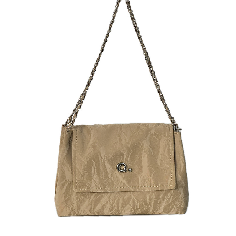 Ženska torba velike kapacitete, lančani remen za rame, torba ispod pazuha, poliester podstava, džep sa zatvaračem