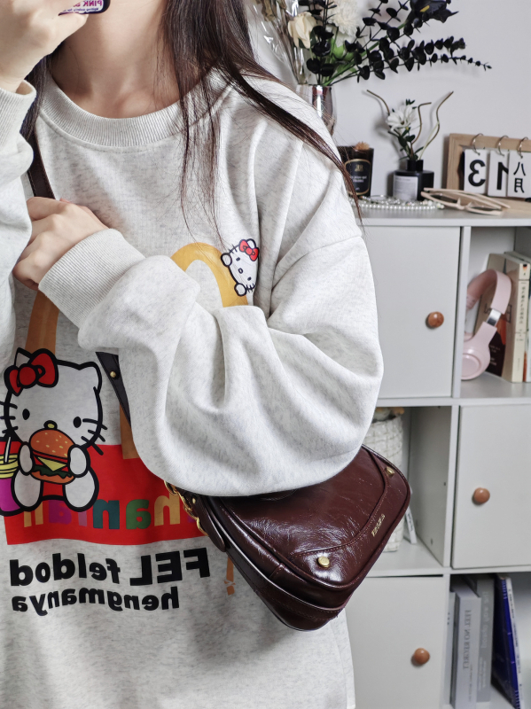 PU torbica ispod pazuha, zatvarač, poliester, vodoravni kvadratni oblik, džep za telefon