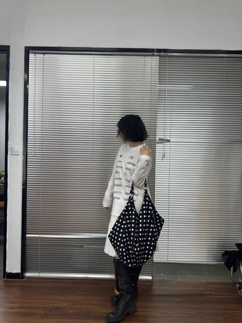 Geantă crossbody cu buline, nylon, unisex, pentru călătorii de relaxare