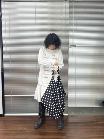 Geantă crossbody cu buline, nylon, unisex, pentru călătorii de relaxare