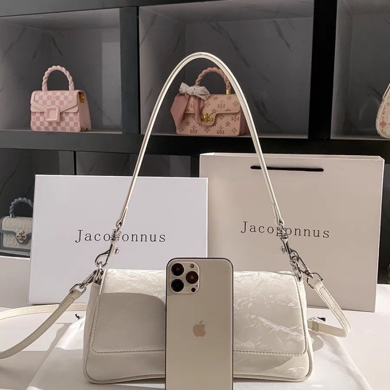 Geantă baguette în stil francez, pentru femei, crossbody, corduroy, căptușeală PU, închidere magnetică