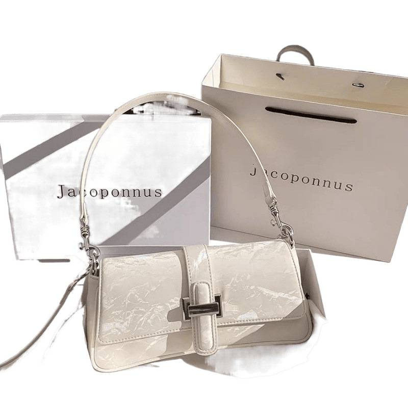 Geantă baguette în stil francez, pentru femei, crossbody, corduroy, căptușeală PU, închidere magnetică