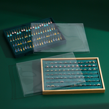Capac pentru tava de bijuterii, PVC, dreptunghiular, un singur strat, proces blister